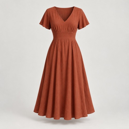 Terracotta Midi Dress Terracotta Midi Dress
